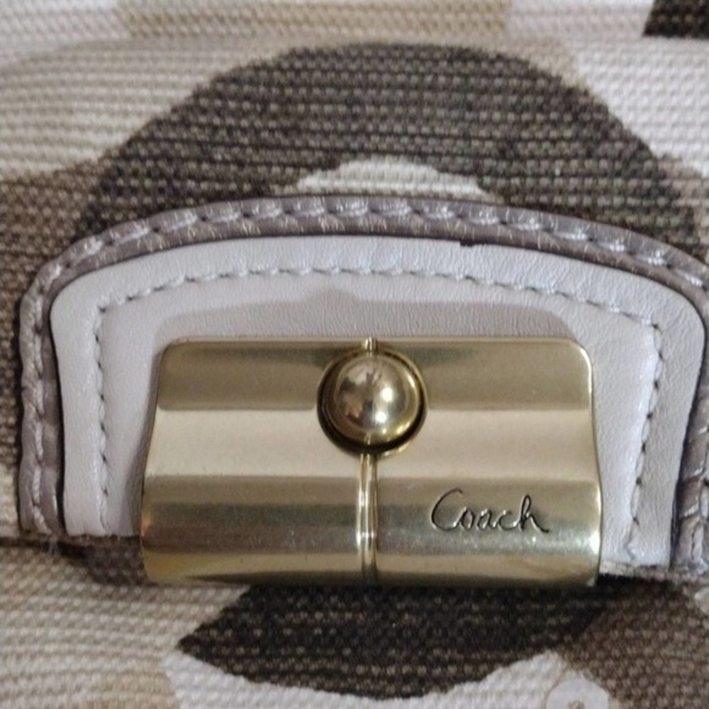 Coach Kristen Blue Op Art Shoulder Crossbody Hobo Bag Convertible Strap Vintage - Picture 3 of 10